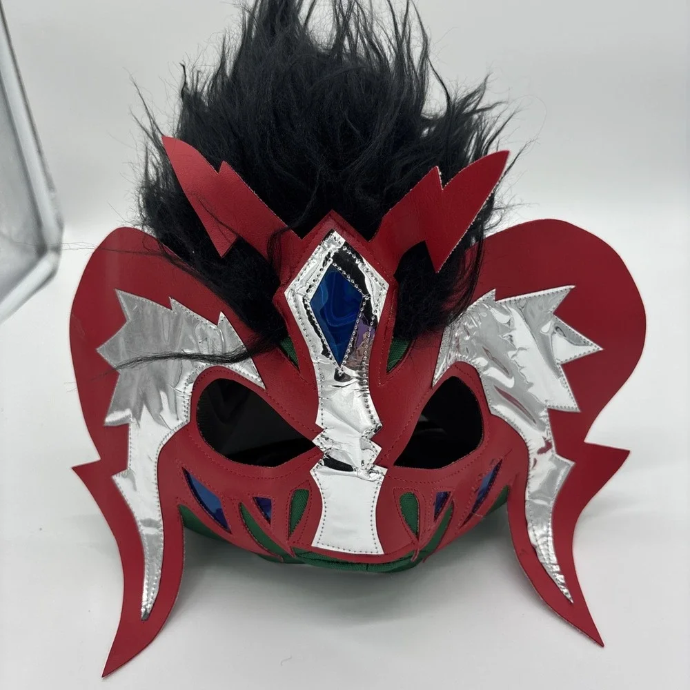 Lucha Libre Dress Up MaskMade‎ With Red Leather. Excellent Used Condition.